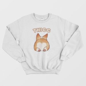 Thicc Corgi Butt Sweatshirt 3