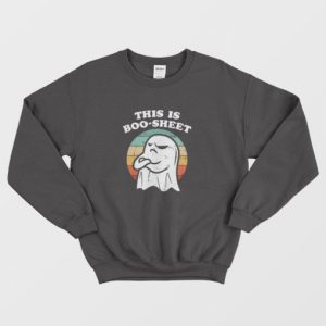 This is Boo Sheet Halloween Ghost Sweatshirt 3