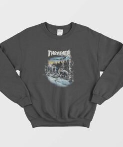 Thrasher 13 Wolves Black Sweatshirt 2