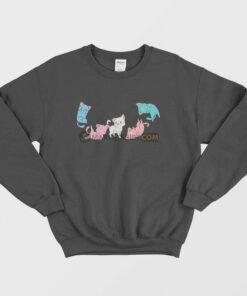 Transgender Pride Cat Sweatshirt 1