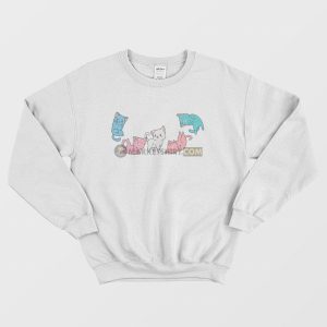 Transgender Pride Cat Sweatshirt