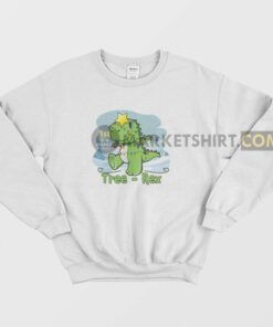 Tree Rex Christmas T Rex Sweatshirt 2