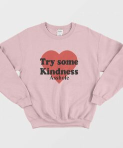 Try Some Kindness Asshole Sweatshirt 2