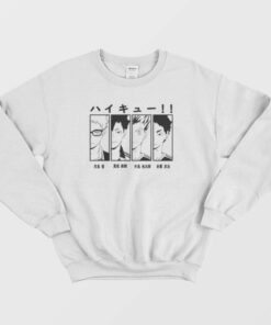 Tsukishima Kuroo Bokuto Akaashi Haikyuu Anime Sweatshirt 1