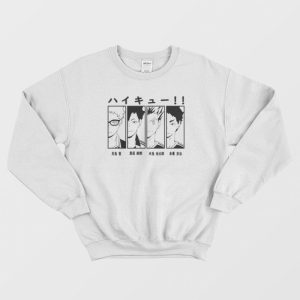 Tsukishima Kuroo Bokuto Akaashi Haikyuu Anime Sweatshirt