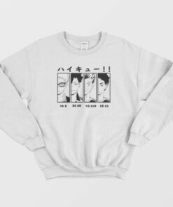 Tsukishima Kuroo Bokuto Akaashi Haikyuu Anime Sweatshirt 3