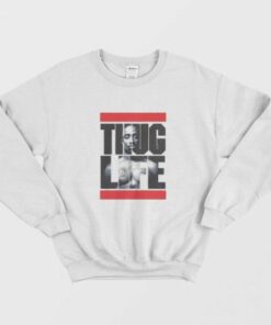 Tupac Thug Life Run Dmc Parody Sweatshirt 4