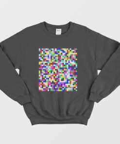 Tv Pixel Noise Grain Screen Vector Glitch Effect Sweatshirt 2