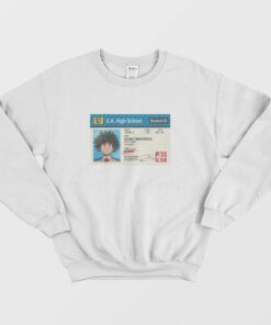 UA Student ID Card My Hero Academia Izuku Midoriya Sweatshirt 1