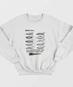 Ufos Seen Through Telescope Funny Marijuana Sweatshirt 2