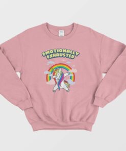 Unicorn Emotionally Exhausted Sweatshirt 1 Unicorn Emotionally Exhausted Sweatshirt 2