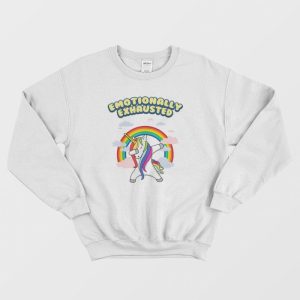 Unicorn Emotionally Exhausted Sweatshirt 3