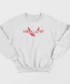 Valorant Red Logo Font Sweatshirt 2 Valorant Red Logo Font Sweatshirt 3