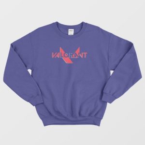Valorant Red Logo Font Sweatshirt 4