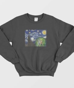 Van Gogh Rick and Morty The Starry Night Sweatshirt 1