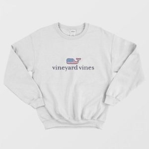 Vineyard Vines USA Whale Flag Sweatshirt