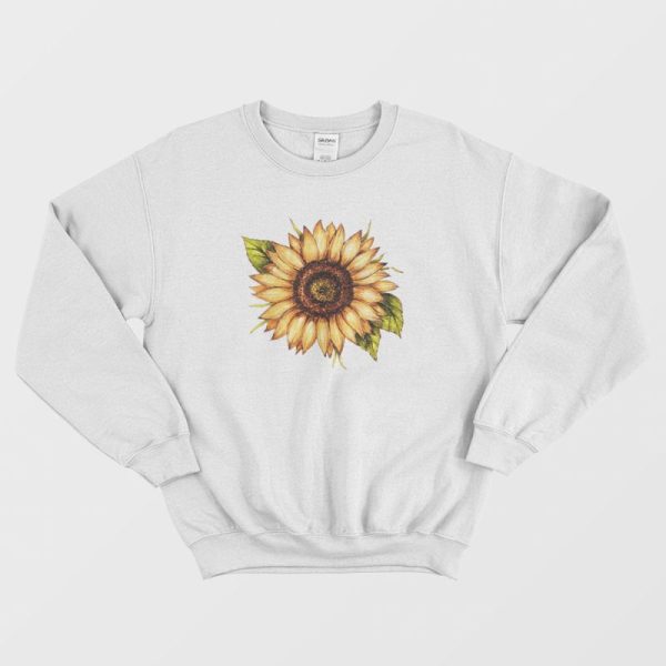 Vintage Sunflower Design Sweatshirt