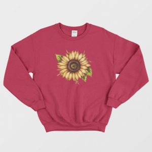 Vintage Sunflower Design Sweatshirt 3