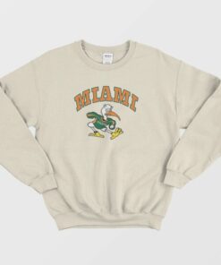 Vintage University Of Miami Hurricanes Sweatshirt 1