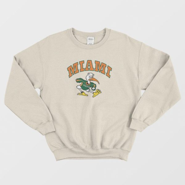 Vintage University Of Miami Hurricanes Sweatshirt