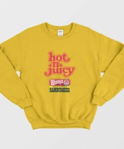 Vintage Wendys Hot N Juicy Burger Sweatshirt 1
