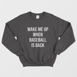 Wake Me Up When Baseball Is Back Sweatshirt