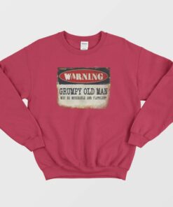 Warning Grumpy Old Man Vintage Sweatshirt 2