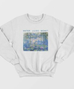 Water Lilies Monet Sweatshirt 3