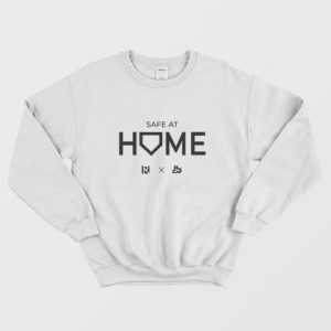 White Routine X Justbats Safe At Home Sweatshirt