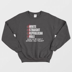 White Straight Republican Male How Else Can I Offend You Today Sweatshirt 3