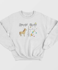 Your Aunt Horse My Aunt Unicorn Cartoon Sweatshirt 2