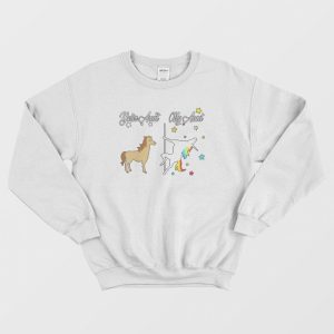 Your Aunt Horse My Aunt Unicorn Cartoon Sweatshirt