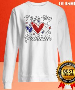 American Flag Hearts For Patriotic Women For Valentine T shirt 2