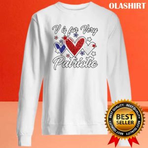 American Flag Hearts For Patriotic Women For Valentine T-shirt