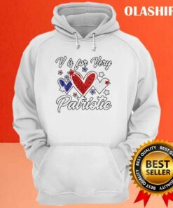 American Flag Hearts For Patriotic Women For Valentine T shirt 3