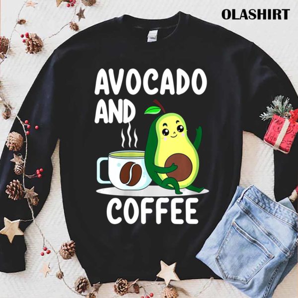 Avocado And Coffee Lover Gift Keto Vegan Vegetarian Avocado T-shirt