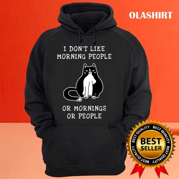 Cat Kitten Coffee Lovers, I Don’t Like Morning People Or Mornings Or People T-shirt