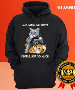 Cat Lover T shirt Cats Make Me Happy People Not So Much T shirt 3