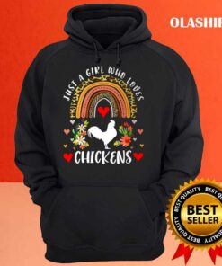 Chicken Rainbow Just A Girl Who Loves Chickens Leopard Chicken Shirt 3