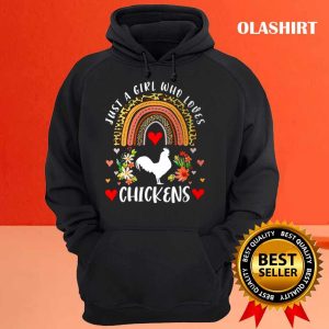 Chicken Rainbow Just A Girl Who Loves Chickens Leopard Chicken Shirt 3