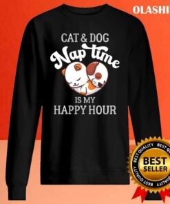 Dog Naptime Is My Happy Hour Funny Vintage Animals Cute Dogs Lover T shirt 2