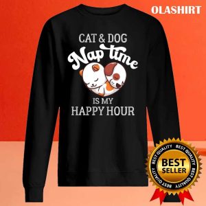 Dog Naptime Is My Happy Hour, Funny Vintage Animals Cute Dogs Lover T-shirt