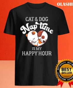 Dog Naptime Is My Happy Hour Funny Vintage Animals Cute Dogs Lover T shirt 4