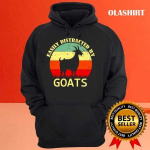 Easily Distracted By Goats Retro Vintage Funny Goat Lover T shirt 3