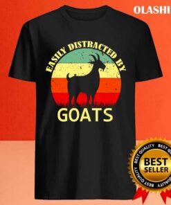 Easily Distracted By Goats Retro Vintage Funny Goat Lover T-shirt 3 Easily Distracted By Goats Retro Vintage Funny Goat Lover T shirt 4