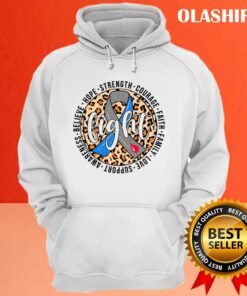 Faith Hope Love Leopard Blue Ribbon Shirt 3