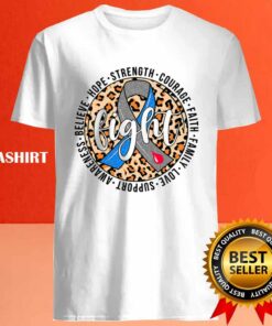 Faith Hope Love Leopard Blue Ribbon Shirt 4