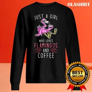 Flamingo Coffee, Just A Girl Who Loves Flamingo And Coffee Shirt