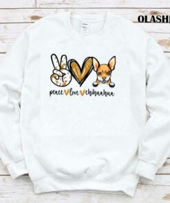 Funny Peace Love Chihuahua Dog Lover Shirt 1