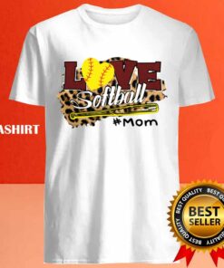 Love Softball Mom Leopard Print Baseball Lover T-shirt 1 Love Softball Mom Leopard Print Baseball Lover T shirt 2